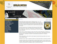 Tablet Screenshot of birlikbeton.com